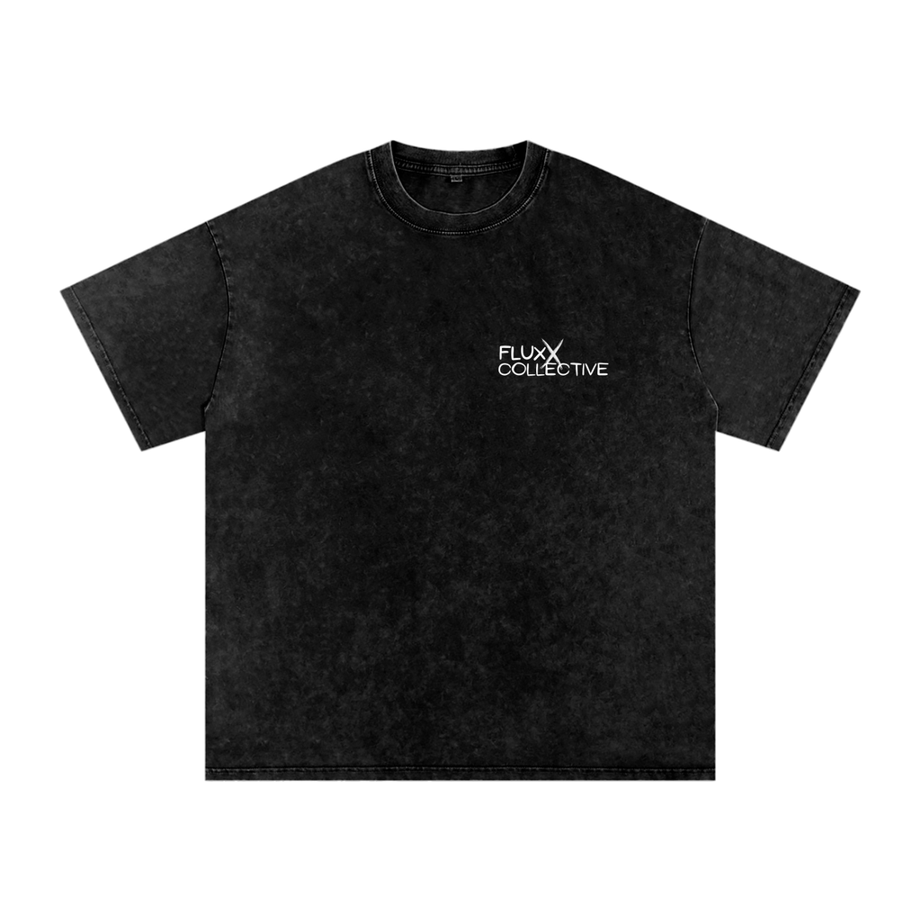 Snow Washed Oversized Fluxx Collective Tee