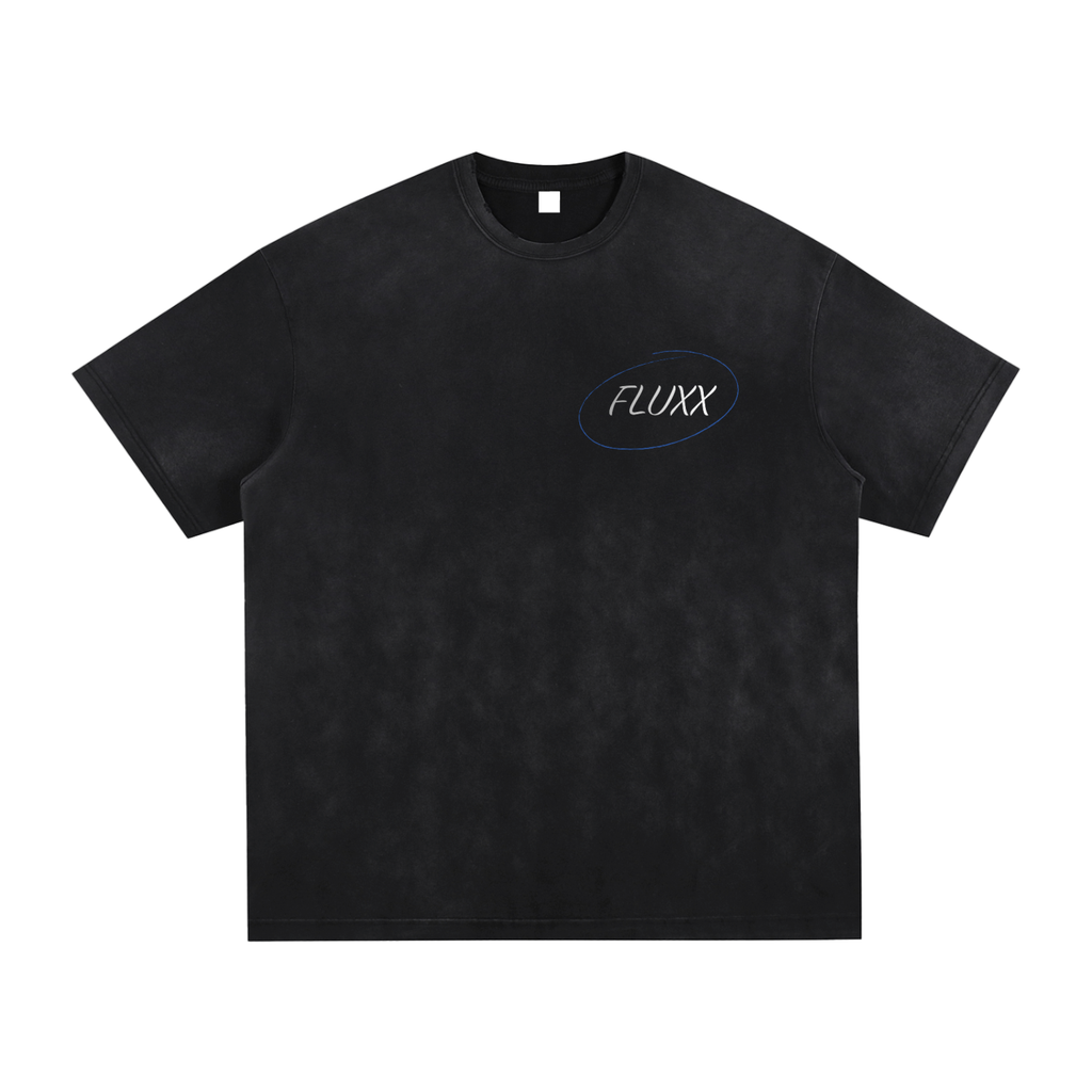 Vintage Washed Hand-Frayed Fluxx Collective Tee